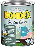 Bondex Garden Colors Starkes Petrol 0,75 L für 9 m² | Halbdeckende Farbe | Vintage-Flair | Dekorative Holzfarbe | seidenmatt | H