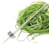 Edelstahl Pflaumenblüten Zwiebelschneider,Knoblauchschneider Traubenschneider Küche Gadget,Das Messer zum Schneiden von Gemüse Schalotten Zwiebeln Knoblauch Grünen Paprik