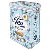 Nostalgic-Art Retro Teedose, 1,3 l, Classic Tea – Geschenk-Idee für Tee-Liebhaber, Vintage Design, Kaffee-Deko, Vintage Design, Kaffee-Dek