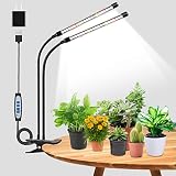 wolezek Pflanzenlampe LED, Vollspektrum Wachstumslampen für Pflanzen, 6000K Pflanzenlicht für Zimmerpflanzen, Pflanzenleuchte, Grow Light mit 5 Stufen Dimmbar, 6/12/16H Auto T