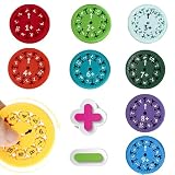 Ayizhiniu 9pcs Mathe Fidget Spinner, Subtraktionspinner, Multiplikation und Division Fidget Spinners, Stressabbau Mathe Zahlen Spinner Sensorisches Spielzeug, Anwendbar für Mathematik