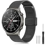 YASPARK Armband Huawei Watch GT2 Pro 46mm/Galaxy Watch 3 45mm/Galaxy Watch 46mm/Gear S3 Edelstahlband 22mm Armband für Huawei Watch GT/GT 2 46mm/Forerunner 745/Vivoactive 4 45