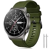Kompatibel mit Huawei Watch GT2 Pro Armband/Forerunner 745 Armband, 22mm Silikon Ersatzarmband für Huawei Watch GT 2 46mm/Gear S3/Galaxy Watch 3 45mm/Galaxy Watch 46mm/Huawei Watch 2 C