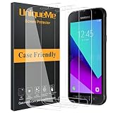 UniqueMe [3 Stück Schutzglas für Samsung Xcover 4/4s Schutzglas, [9H Härte] [Blasenfest] [Kratzfest] HD Klar Folie für Samsung Xcover 4/4s S