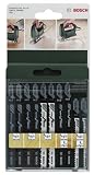 Bosch 2609256744 Stichsägeblatt-Set T-Schaft, 10-teilig