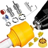 StyBtt 12 Teiliges Set PVC Rohrgewindeschneider, Rohrgewindeschneid Set für Elektrische Bohrmaschinen, Innen und Außen PVC Rohr Gewindebohrer, Gewindeschneider set, mit Schraub