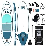 TIGERXBANG SUP Boards Stand Up Paddling Board 320x82x15cm, aufblasbare Paddle-Boards mit Doppelschläger-Paddel, Kajak-Sitz, Defender-Pro-Kollektion B