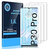 LK 3 Stück Schutzfolie Kompatibel mit Huawei P30 Pro Folie, Weich TPU Displayschutzfolie mit Vollständige Abdeckung, Ultra-HD, Hüllenfreundlich, B