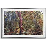 Monet Wall Art Collection Claude Monet Wandkunst, Motiv: Trauerweide 4, 1918, Giclée-Drucke, Premium-Qualität, gerahmt, fertig zum Aufhängen, silberfarbener R
