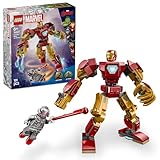 LEGO Marvel Iron Man Mech vs. Ultron - Superhelden Spielzeug mit 2 Minifiguren - Actionfigur mit beweglichen Armen, Beinen & Fingern - Geschenk für Jungen und Mädchen ab 6 Jahren 76307