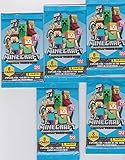 Minecraft Karten Adventure - Minecraft Trading Cards (2021) - 5 Booster + Fußball S