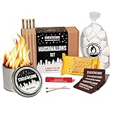 Marshmallows Set | Mini Lagerfeuer Geschenkset mit Marshmallows | Camping Feuer | Ideal als Geschenk | Feuerschale | Ideal zum Camping | Lagerfeuer To G