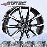 4 Winter Kompletträder Astana 7x17 ET 50 5x114,3 schwarz poliert mit 235/65 R17 108H Semperit Master-Grip 2 SUV XL FR M+S 3PMSF