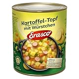Erasco Kartoffeltopf mit Würstchen (1 x 800g), In rund 5 Minuten fertig – Mit Kartoffeln und Möhren - Einfach leck