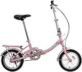 Faltrad Mini Faltrad 12 Zoll Schnellfaltsystem mit variablem leichtem Aluminium-Falt-Citybike für Junge S