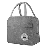 Hemiks Kühltasche Klein, 6L Mini Kühltasche mit Isolierter Aluminiumfolie, Tragbar Kühltasche Faltbar Lunchtasche für Schule Büro Picknick R