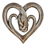 Love Hold Wanddekoration – Liebesherz-Wandkunst-Skulptur, Liebe und Herz, Wanddekoration, dekorative Hände, Wanddekoration für Zuhause, Herz-Ornament für Valentinstag, Schlafzimmer, W