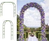 Rosenbogen Torbogen Garten,Rosenbogen Metall,Gartenbogen für Kletterpflanzen, Rosen, Garten, Pergola, pulverbeschichteter Stahl, Gartenlaube, wetterfest, Rankhilfe, Torbogen, Spalier, Dek