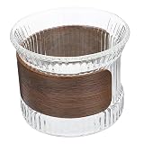Garneck Isolierglasbecher Haushaltsbecher Büro-Latte-Becher Heißgetränkehalter Wein Servierbecher beer mug biertasse saftglas Espressotassen Bierglas Teetasse mit Verbrühungsschutz H