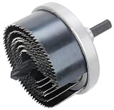 wolfcraft Mehrkranzlochsäge, Ø 25-65 mm, 2165000, Säge mit 6 Schnellwechsel-Einsätzen, Ø 25-65 mm, Schnitttiefe 23