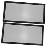 BELLIFFY 2St Staubnetz Computermaschenfilter Computerfilter Computerzubehör Computer-Lüfterfilter PVC， Black