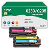 Kompatibler Premium-Tonerkartuschenersatz für Xerox C230 C235 (006R04383 006R04384 006R04385 006R04386), hohes Druckvolumen, funktioniert mit C230 C235-Drucker (mit Chip),4Color-1500Pag