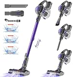 Authmic 36000Pa/50Min Akku Staubsauger,Staubsauger Kabellos mit HEPA×3,Vacuum Cleaner,1.6L Staubbehälter,Staubsauger für Tierhaare, Teppich und Hartb