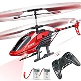 Vatos Hubschrauber Ferngesteuert RC Helikopter: Höhenlage Hobby Flugzeug Kreisel & LED Licht 3,5 Kanal Micro Alloy Mini Military Serie Indoor Spielzeug Geschenk für Jungen Erw