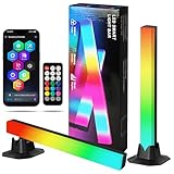 HOTUT LED Lightbar,2 Stück RGB Gaming Lampe Fernseher Beleuchtung,LED RGB Lightbar Musik APP Steuerung,TV Hintergrundbeleuchtung Ambient Lightbar mit Fernsteuerung für Gaming, PC, TV, Zimmer Dek