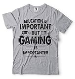 Gamer-T-Shirt für Herren, lustiges Gaming-T-Shirt, Grau, 3X-Groß