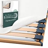 Beautissu Matratzenunterlage mit Noppen 160x200 cm BEAUTECT - Matratzenschoner Boxspringbett rutschfest Lattenrostauflage, Antirutschmatte Matratzen Unterlage - Lattenrostschoner mit Oeko-Tex Sieg