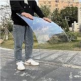 QIANMEI Polycarbonat Dachplatte Polycarbonat-Dachplatten, 1,2 Mm Klare Tageslichtplatten, Stark Schlagfeste Dachverkleidungsplatte for Gewächshaus-Ersatzabdeckungen(1.2x18m)