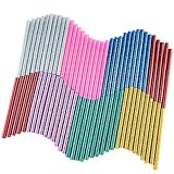 KUUQA 70 Pcs Glitter Hot Melt Kleber Heißklebepatronen Heißklebesticks Kleber Sticks Universal Heißklebestifte für DIY Kunst Handwerk 7 x 100mm (7 Farben)