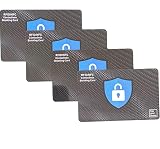 Tap and Share Premium NFC & RFID Blocking Card - 4 Pack | Premium Kontaktlose NFC Kreditkarte Debit Card Passport Protector Blocker Set für Männer & Frauen, elegantes, schlankes Design, passt perfek