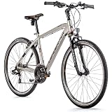Leaderfox 28 Zoll Crossrad Leader Fox Away Gent 17.5'' Cross Bike 21 Gang Silber matt, 44
