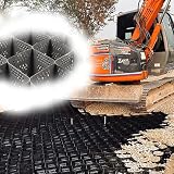Strapazierfähiges, durchlässiges Pflastersteinsystem – 2 dicke Kies-Bodengitter für Parkplätze, Geogitter mit maximaler Belastung von 816,5 kg – flexible Gitter zur Kiesstabilisierung