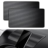 Dreamil 2 Stück Anti Rutsch Auto Armaturenbrett Matte 27 x 15 cm, Feste klebrige Antirutsch Pad Antirutschmatte für Autodekorationen Handy Sonnenbrille Schlüssel TV-Fernbedienungen(Schwarz)