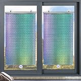 Thermal Skylight Roller Blind,Retractable Suction Cup Roller Blind,No Drilling Blackout Roller Blind,UV Protection Roller Blinds for Windows and Doors,Car Sun Visor,for Living Room,Balcony,