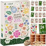 valeaf BIO Saatgut Adventskalender 2023 Blumen I 24 BIO Pflanzensamen Samen Adventskalender I Adventskalender Saatgut I Blumensamen Blumensaatgut Adventskalender Garten I Blumen Samen Saatg