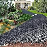 ROBAUN Garden Retaining Wall Grid Gitter zur Einfahrtsstabilisierung, 2-Zoll-Kiesbodengitter, durchlässige Pflastersteine, hoch belastbares Kiesstabilisierungsgitter(3x7m/10x23ft)