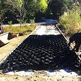 Durchlässige Pflasterklinker für Einfahrten, Geogitter mit Beton-/Kieselsteinfüllung, robustes Wabengitter, ideal für Auffahrten, Gehwege und Bereiche mit leichtem Verk