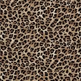 HEKO PANELS Stoff Oxford Wasserdichte Meterware Canvas-Stoff Polyester Stoff Zum Nähen Nähstoffe Dekostoffe Wasserabweisend Blickdicht Leopard Tupfen 1 Meter 155 x 100