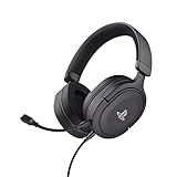 Trust Gaming Headset GXT 498 Forta Offiziell Lizenziert für PlayStation 5, Nachhaltig, PS4 / PS5 Headset, 1,2 m Kabel, Abnehmbares Mikrofon, Verstellbarer Kopfbügel, Over-Ear Kopfhörer, Schw