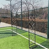 Strapazierfähige Pergola aus Metall, 1,4 m - 3,4 m – Unterstützung für Kletterpflanzen, Rosenlaube für Außen- und Innenbereich, Hochzeitsdekoration, wetterbeständig, natürliche Farb