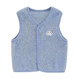 Generisch Kinder Kleinkind Jungen Mädchen Ärmellose Cartoon Druck Mantel Winter Winddicht Mantel Jacke Kinder Warme Weste Oberbekleidung Baseball Kinder (Blue, 3-4 Jahre)