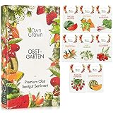 Obst Samen Set: Premium Garten Obst Saatgut mit 8 Sorten Obst Pflanzen für Garten und Balkon – Wassermelone Samen, Erdbeeren Samen, Andenbeere, Rhabarber uvm. – Obstsamen Geschenk Set von OwnGrow
