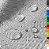 1buy3 – wasserdichter Polyesterstoff “Monaco” mit 12.000mm Wassersäule für Zelte, Abdeckplanen, Bezüge, Outdoorbekleidung & Co – Maße 100x160cm – reißfest & pflegeleicht (Farbe 17 / Grau)