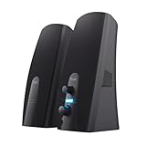 Trust Almo 2.0 PC Lautsprecher Set 10W, 3,5 mm AUX Klinke, Kompakte Größe, Lautstärkeregelung, USB-Betrieb Stereo Computer Boxen für PC, Laptop - Schw