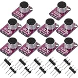 SRMAN 10 StüCk Elektret Mikrofon VerstäRker Einstellbare MAX4466 Modul Mikrofon VorverstäRker Lila Breakout Board fü