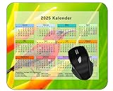 YENDOSTEEN 2025 Kalender Mauspad,Spiel Naht Mousepad,Computerzubehör Mousepad,Vogel Gras Blätter Blumen Mauspads für Computer,Laptop,PC,Büro & Zuhause #716